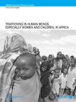 TRAFFICKING IN HUMAN BEINGS, ESPECIALLY WOMEN AND CHILDREN, IN AFRICA ppt