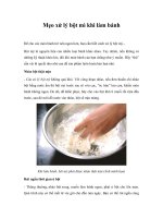 Mẹo xử lý bột mì khi làm bánh pptx