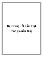 Đặc trưng Tết Bắc: Thịt chân giò nấu đông pdf