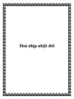Hoà nhịp nhiệt đới docx