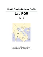 Health Service Delivery Profile Lao PDR 2012 pot