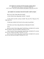 QUY ĐỊNH VỀ CÁCH ĐẶT MÃ SỐ TỔ CHỨC CHỨNG NHẬN pot