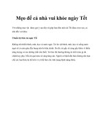 Mẹo để cả nhà vui khỏe ngày Tết docx