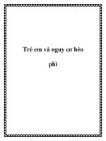 Trẻ em và nguy cơ béo phì docx