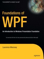apress foundations of wpf an introduction to windows presentation foundation (2007)