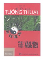 Đại điển tích văn hóa Trung Hoa- Bí ẩn của Tướng Thuật docx