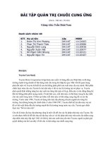 Toyota Case Study - Bài dịch - Quản trị chuỗi cung ứng