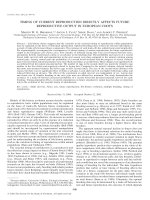 TIMING OF CURRENT REPRODUCTION DIRECTLY AFFECTS FUTURE REPRODUCTIVE OUTPUT IN EUROPEAN COOTS pdf