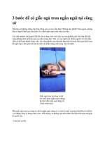 3 bước để có giấc ngủ trưa ngắn ngủi tại công sở pdf