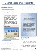 Manitoba Economic Highlights pot