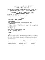 đáp án + đề thi lí thuyết tốt nghiệp khóa 2 - kỹ thuật sửa chữa lắp ráp máy tính - mã đề thi ktscmt - th (45)