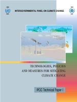 TECHNOLOGIES, POLICIES AND MEASURES FOR MITIGATING CLIMATE CHANGE potx