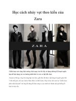 Học cách nhảy vọt theo kiểu của Zara pptx