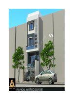 Thiết kế nhà 4 tầng có cầu thang ngoài ppt