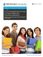2012 Postgraduate Courses in Public Health and Preventive Medicine potx