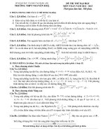 ĐÁP ÁN VÀ ĐỀ THI THỬ ĐẠI HỌC - TRƯỜNG THPT NGUYỄN HUỆ - ĐẮK LẮK - ĐỀ SỐ 139 pot