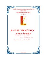 Bài tập lớn thiết kế hệ thống cung cấp điện cho nhà máy cơ khí công nghiệp số 8 với tổng công suất 30000kw và 10 phân xưởng   luận văn, đồ án, đề tài tốt nghiệp