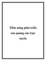 Tiềm năng phát triển của quảng cáo trực tuyến potx