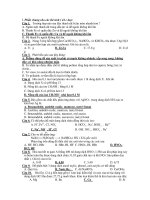 Đề Thi Thử Đại Học Khối A, B Hóa Học 2013 - Phần 15 - Đề 18 pot