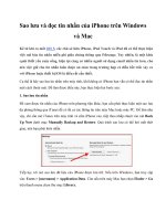 Sao lưu và đọc tin nhắn của iPhone trên Windows và Mac pot