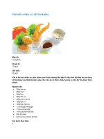 Hải sản chiên xù xốt tonkatsu ppt