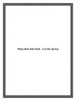 Dùng nhái chữa bệnh - Lợi bất cập hại potx