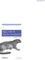 Mac OS X Snow LeopardPocket Guide pdf