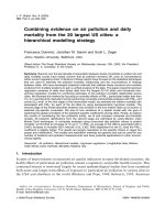 COMBINING EVIDENCE ON AIR POLLUTION AND DAILY MORTALITY FROM THE 20 LARGEST US CITIES: A HIERARCHICAL MODELLING STRATEGY potx