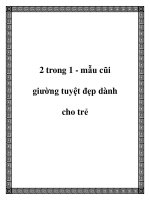 2 trong 1 - mẫu cũi giường tuyệt đẹp dành cho trẻ docx