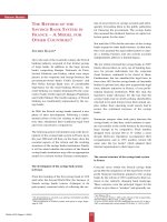 THE REFORM OF THE SAVINGS BANK SYSTEM IN FRANCE – A MODEL FOR OTHER COUNTRIES? docx