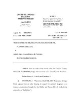 WATERSTONE BANK SSB, F/K/A WAUWATOSA SAVINGS BANK, PLAINTIFF-APPELLANT, V. JOEL S. HELLER AND TERESA R. CLEWELL, DEFENDANTS-RESPONDENTS. ppt
