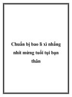 Chuẩn bị bao lì xì nhắng nhít mừng tuổi tụi bạn thân potx