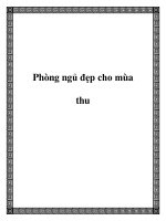 Phòng ngủ đẹp cho mùa thu pdf