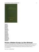 Heroes of Modern Europe docx