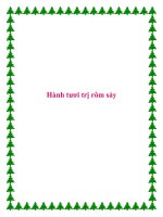 Hành tươi trị rôm sảy. pptx