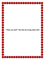 “Thay áo mới” cho làn da trong năm mới pot