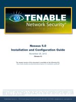 Nessus 5.0 Installation and Configuration Guide potx