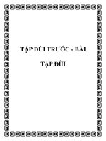 TẬP ĐÙI TRƯỚC - BÀI TẬP ĐÙI pptx