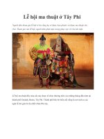 Lễ hội ma thuật ở Tây Phi pdf