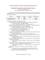 Đề thi môn Thẩm Định Ngân Hàng potx