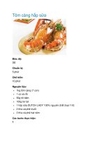 Tôm càng hấp sữa docx