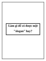 Làm gì để có được một 