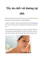 Tẩy da chết với đường tại nhà pot