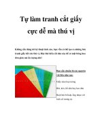 Tự làm tranh cắt giấy cực dễ mà thú vị ppt