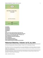 Historical Sketches, Volume I (of 3) doc