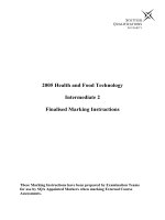 2005 Health and Food Technology Intermediate 2 Finalised Marking Instructions doc