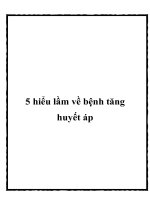 5 hiểu lầm về bệnh tăng huyết áp pot