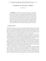 geometry of the diric theory