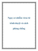 Nguy cơ nhiễm virus từ trình duyệt và cách phòng chống docx