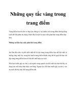 Những quy tắc vàng trong trang điểm doc